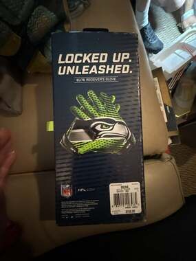 Nike Vapor Jet 2.0 Seattle Seahawks Receiver Gloves Size Large Autographed  S Ri